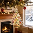 thumbnail image 4 of Acrylic Christmas Tree Ornament, Rhinestone Christmas Tree Hanging Pendant, Merry Christmas Decorations with Star Top for Car Window Home Holiday Party Gift, 4 of 7