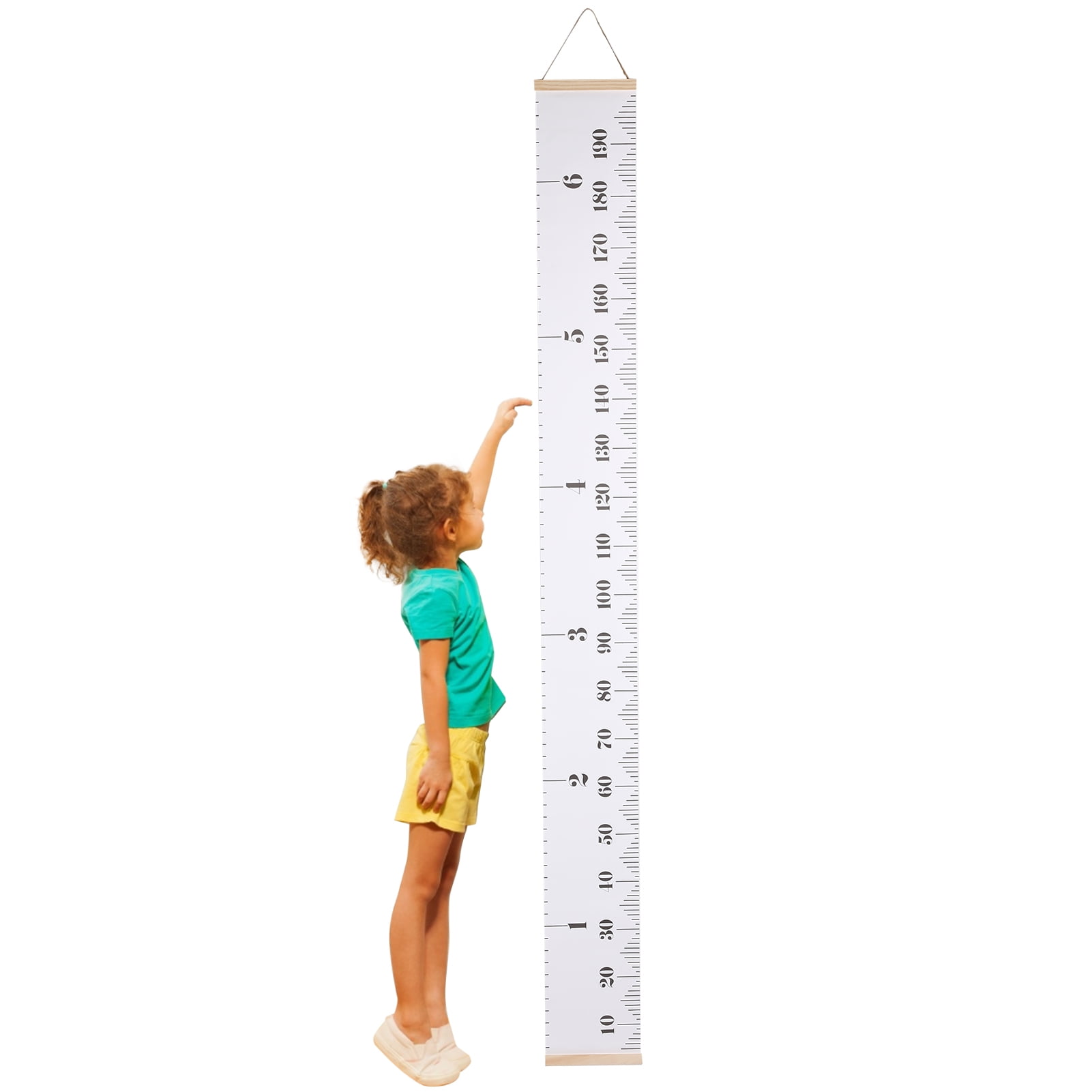 Tableau De Croissance Vintage Années 1960 – Toise Murale Enfants – Multicolore