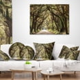 thumbnail image 4 of Designart Trees Tunnel in Botany Bay - Landscape Wall Throw Pillow - 12x20, 4 of 5