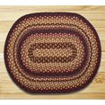 thumbnail image 3 of Earth Rugs 03-371 Tapis Ovale Noir Cerise-Chocolat-Crème, 3 of 3