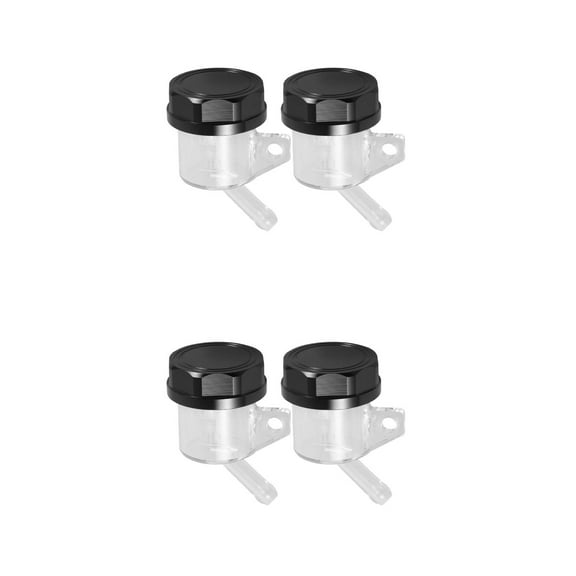 Worgeous 4 Pcs  Motorcycle Rear Brake Fluid Reservoir Cup with Iron Cover Brake Master Cylinder Tank Oil Cup Motorcycle Rear Brake Fluid Reservoir