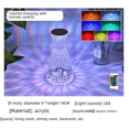 thumbnail image 3 of Lámpara de escritorio de cristal Atmosphere Lámpara de noche para cabecera de cama Lámpara Atmosphere Regalo para novia Lámpara de escritorio pequeña decorativa Atmosphere, 3 of 5