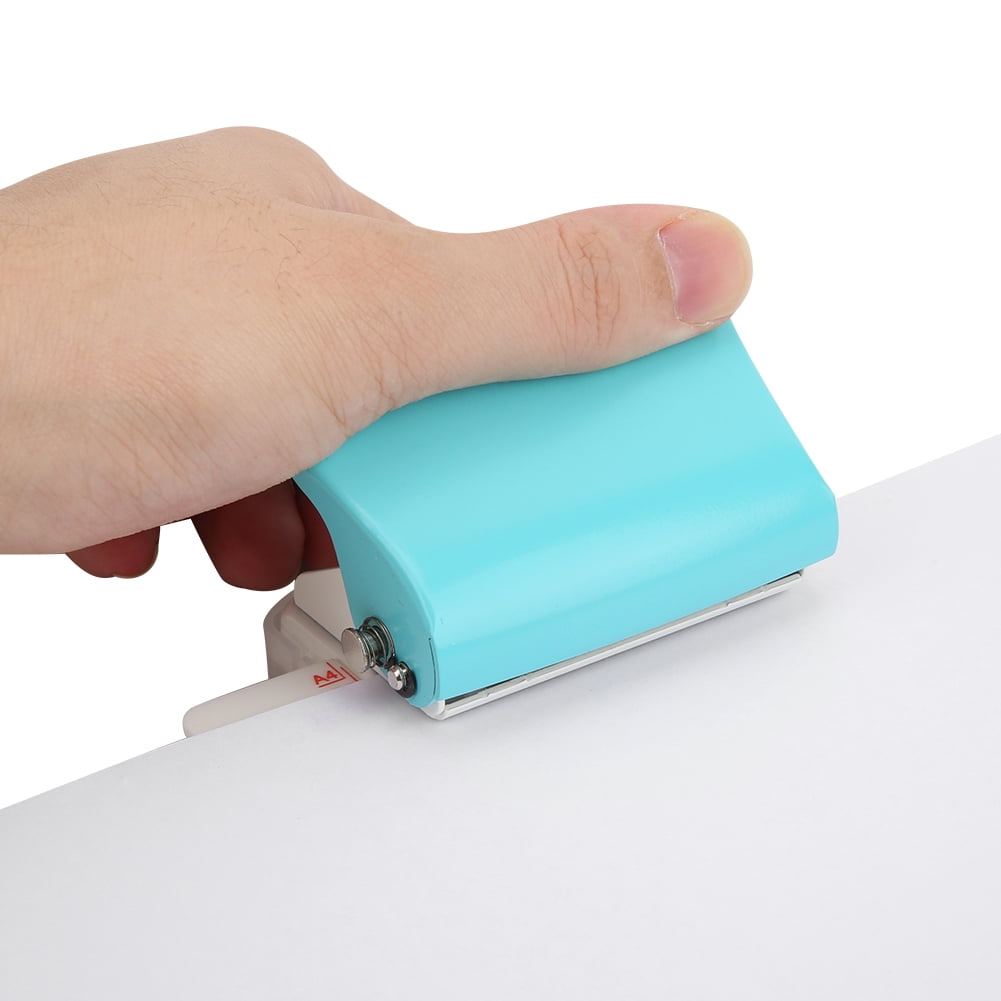 NFTIGB Multi Function Manual 26 Hole Paper Puncher Tool for A4 B5 A5 Binders, Light Blue Colored Office Supplies for Students and Professionals (10 inches / 25.4 cm)
