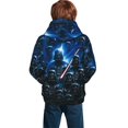 thumbnail image 2 of Darth Vader Teen Boys Girls Hoodies 3D Printed Hooded Sweatshirts for Kids Long Sleeve Casual Unisex Pullovers with Pockets, 2 of 8