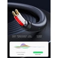 thumbnail image 4 of Cable de Audio Ugreen Auxiliar 3.5mm Hembra A 2RCA Macho 25cm Negro, 4 of 8