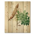 thumbnail image 3 of Designart 'Ancient Botanicals IX' Farmhouse Print on Natural Pine Wood, 3 of 5