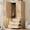 Natural, variant on Armoire Wardrobe Closet with 3 Drawers, 69.5" Wooden Wardrobe Cabinet, Hanging Rod, 2 Doors Clothing Storage Cabinet for Bedroom, Large Capacity Storage