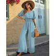 thumbnail image 2 of Mono LOOKBOHO 2025 de verano con manga corta y cuello en V para mujer, 2 of 8