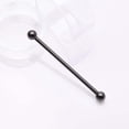 thumbnail image 2 of Implant Grade Titanium Blackline Internally Threaded Basic Industrial Barbell, 2 of 5