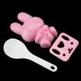 thumbnail image 2 of Pcs Food Grade PP Rabbit Sushi Molds for Making Handmade Onigiri (Pink), 2 of 4