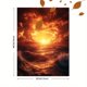 thumbnail image 3 of Qisvanset Framed Canvas Wall Art 12x16 Inch Golden Hour Storm Sunset Nature Wall Decor, 3 of 5