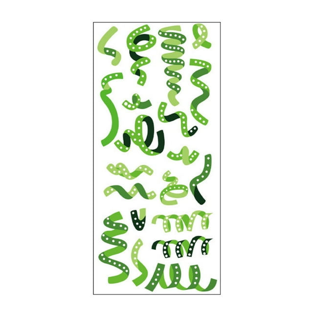 PEONAVET Decorative Stickers Ribbon Colorful Stickers Diy Photo Decoration Stickers Pvc Stickers