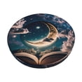 thumbnail image 1 of Balery Artistic Starry Sky Moon Book Fundas de asiento para taburete de bar redondo de tela de terciopelo ajustables que protegen de arañazos y manchas para sillas de 14 a 17 pulgadas.-12 inch, 1 of 7