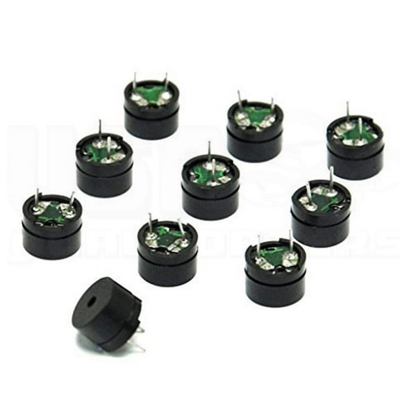 10pcs Passive Electric Buzzer 3V 5V 12V 16ohms 2KHz for Audio Signal Application