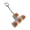 T type, variant on Handheld Switches Tester And Sensory Pass The Time Toy With LED Lighting New Bread Keycap Design Keychain Keys Button