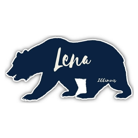 

Lena Illinois Souvenir 3x1.5-Inch Fridge Magnet Bear Design