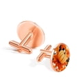 thumbnail image 3 of Pumpkin Men's Cufflinks for Dress Shirts Made of Stainless Steel - Ideal for Business Meetings and Formal Events, 3 of 6