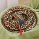 thumbnail image 3 of Simulation Giant Python Plush Toy Long Snake Yellow Orange Green Python Plush Toy Decorated House Holiday Decoration Trick Props, 3 of 5