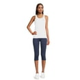 thumbnail image 2 of Athletic Works Women's Mid Rise Slim-Leg Capri Leggings, Sizes S-XXL, 2 of 6