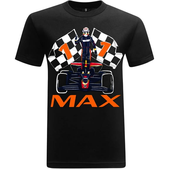 Game Garment Formula Racing Driver Fuel Race Car Sports Fan Graphic T-Shirt - Max 1 Black XS-3XL