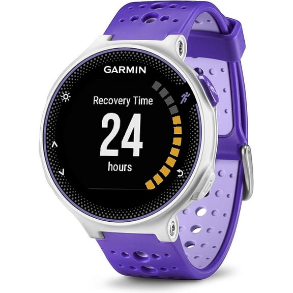 Restored Garmin Forerunner 230 Gps White + Purple Band (Refurbished)