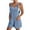 Light Blue, variant on Tnhcen Women's Sleeveless Short Romper Bubble Crepe Summer Jumpsuit with Pockets Casual Loose Fit Outfit S-3XL Multiple Colors Available