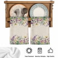 thumbnail image 5 of Spring Purple Floral Kitchen Towels Set of 4, Rustic Flowers Botanical Vintage Absorbent Dish Towels for Kitchen, Microfiber Hand Towel, Quick Drying Tea Towel for Cleaning Decorative Dishcloths, 5 of 7