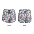 thumbnail image 3 of Pofeuu Flamingo And Zebra Print Women's Athletic Shorts Running Workout Shorts Tummy Control Quick Dry Gym Shorts with Pockets Double layer sports shorts-Medium, 3 of 7