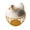Gray-Gold, variant on Chicken Egg Basket Large Capacity with Ceramic Lid, Metal Wire Egg Storage Basket and Fruit Container with Mesh Iron Holder, Countertop Organizer for Fresh Eggs Vegetables Refrigerator Use