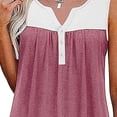 thumbnail image 4 of Blusa de verano con dobladillo suelto, blusa de verano con escote en V, sin mangas, con escote en V y dobladillo suelto, blusa con escote en V y dobladillo suelto, confiabilidad excepcional, 4 of 6