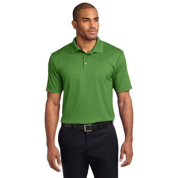Port Authority K528 Jacquard Polo Shirt - Vine Green - Large