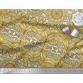 thumbnail image 2 of Soimoi Polyester Crepe Fabric Mandala Kaleidoscope Print Sewing Fabric Yard 52 Inch Wide, 2 of 3