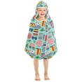 thumbnail image 7 of Toddler Hooded Beach Towel 24x50 Kids Bath Towels Soft Quick Dry for Swim Pool Boys Girls Summer Sunglasses Hats Bags, 7 of 7