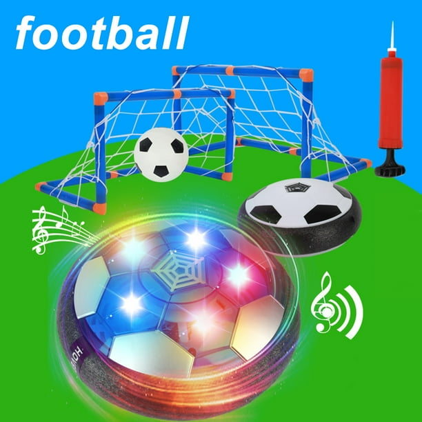 Everso Soccer Colorful Toys Hover Football Led Lights Interactive Kids Gliding Floating Ball With Net Frame Walmart Com Walmart Com