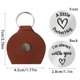 thumbnail image 3 of Stainless Steel Pocket Hug Tokens Holder Keychain Sturdy Leather Keyring Adornment for Motivation and Encouragement, 3 of 4