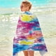 thumbnail image 4 of Toalla de playa de microfibra, súper colorida, resistente a la arena, multiusos, para viajes, piscina, 76 x 152 cm, 4 of 4