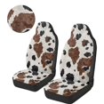 thumbnail image 3 of Uorisanigo Cow Print High-Back Automotive Seat Covers, 2 PCS Car Seat Covers Front Set, Auto Seats Cover for Cars, Trucks Van SUV Not Airbag Compatible, 3 of 7