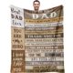 thumbnail image 1 of LHSHID Gifts for Dad Dad Birthday Gift Fathers Day Dad Gifts from Daughter Son Birthday Gifts for Dad Best Dad Ever Gifts to My Dad Blanket Gifts for Dad Who Have Everything Blanket 40"x50", 1 of 7
