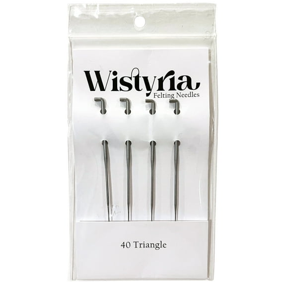 Wistyria Editions Felting Needles 4/Pkg-Size 40 Triangle