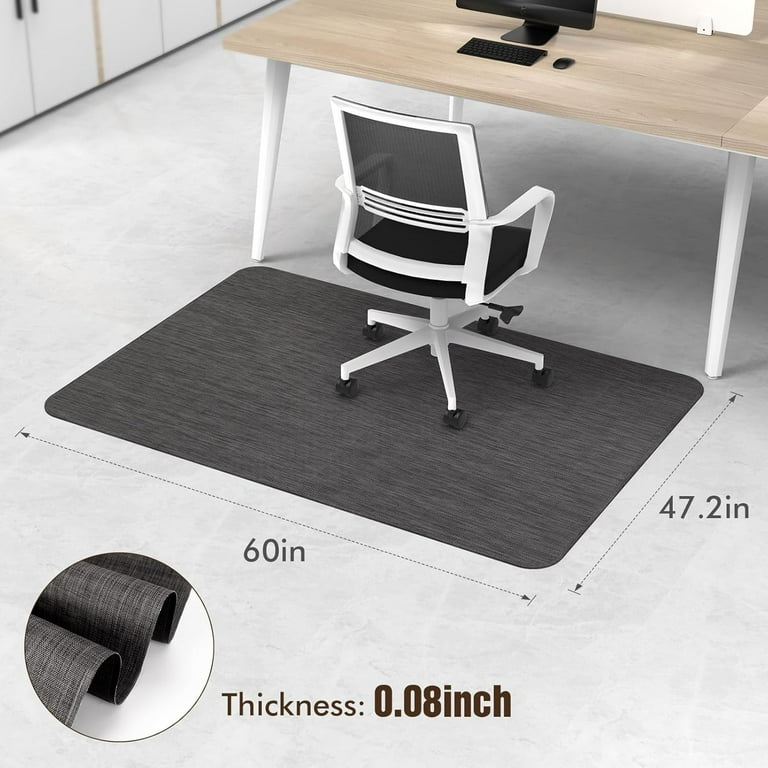 Blvornl Office Chair Mat For Hardwood Floor And Low Pile Carpet 47 2 X 60 Desk Chair Mat Hard Wood Anti Slip Hard Floor Protector Rolling Chair Mat Pvc Mat D