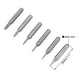 thumbnail image 2 of Uxcell 5/32" Hex Shank 1.1" Length T4 T6 T8 T10 P2 P5 Magnetic Torx Pentagon Screwdriver Bit Set S2 Steel, 2 of 5