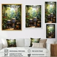 thumbnail image 4 of Designart "Jungle Tamtam Percussion Drum II" Music Canvas Wall Art - Vintage Green Music Living Room Canvas Art, 4 of 6
