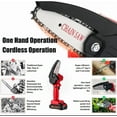 thumbnail image 6 of Wood Ranger Mini Chainsaw, 2025 Upgraded Woodranger Electric 4 Inch Mini Chainsaw Cordless, Portable Handheld Chain Saw for Yard, Home and Garden, Wood Cutting, 6 of 7