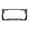 black/light pink, variant on I'd Rather Be Fishing Design Palm Tree Heavy Duty Metal License Plate Frame Auto License Plate Frame/Car Accessories (Black/red)