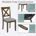 thumbnail image 4 of NEW Dining Chairs set for 4,Kitchen Chair with Padded Seat, Side Chair for Dining Room, Walnut, 4 of 8