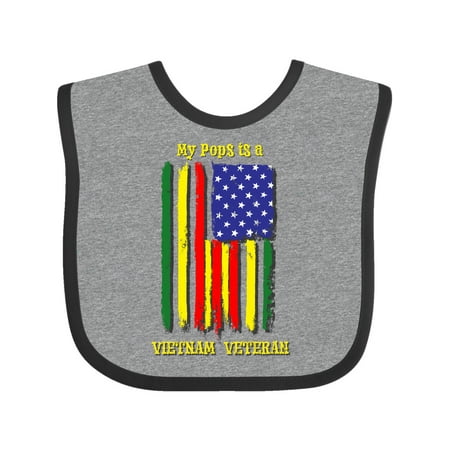 

Inktastic My Pops is a Vietnam Veteran Gift Baby Boy or Baby Girl Bib