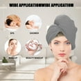 thumbnail image 4 of GERsome Microfiber Hair Towel Wrap for Women, Super Absorbent Quick Dry Hair Turban for All Hair Style Anti Frizz, Hair Drying Towel, 4 of 8