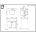 thumbnail image 5 of Madison 30" Solid White Single Sink Bathroom Vanity With Matching Framed Mirror And Faucet, 5 of 7