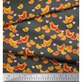 thumbnail image 3 of Soimoi Rayon Fabric Heart,Hen & Chick Cartoon Printed Craft Fabric by The Yard 56 Inch Wide, 3 of 3
