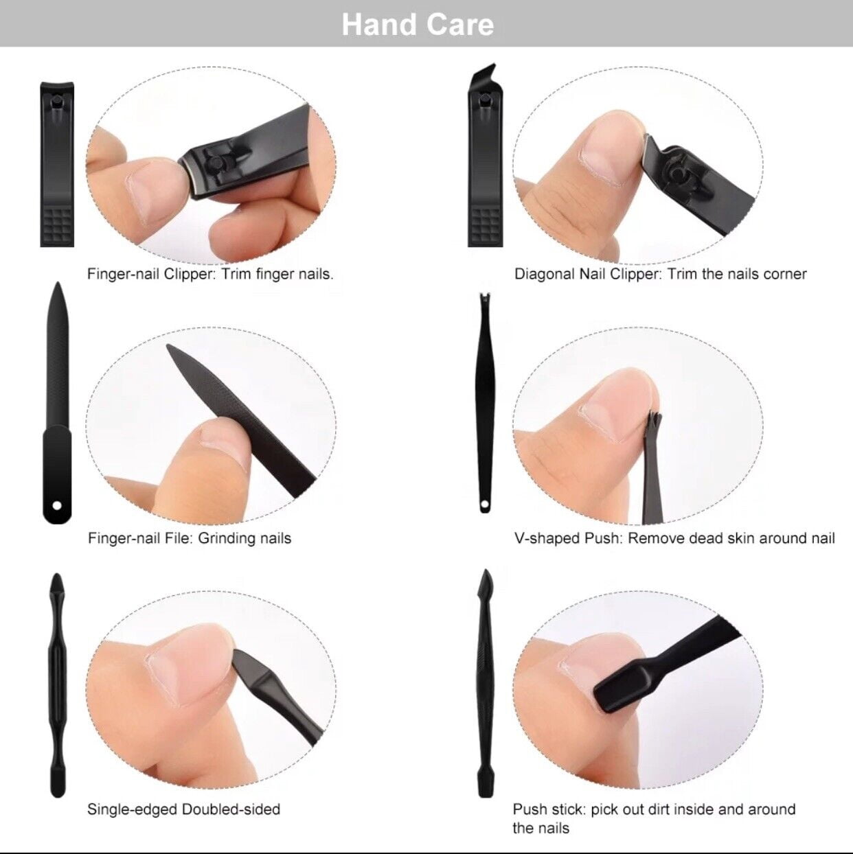 Cterwk 18 PCS Manicure Pedicure Set Nail Clipper Dead Skin Remover Kit Hand and Foot Care
